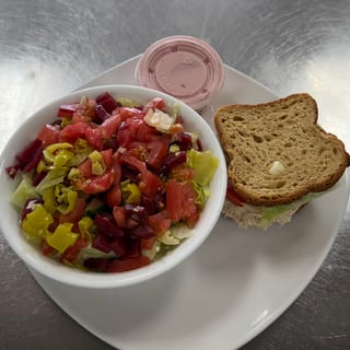 Baby Greek & Half a Sandwich